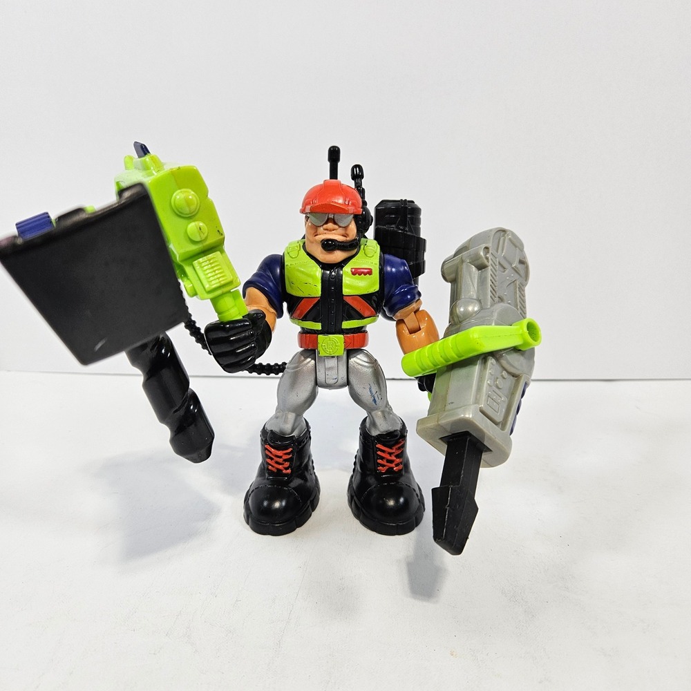 Fisher Price Rescue Heroes Rip Rockefeller Action Figure with Accessories